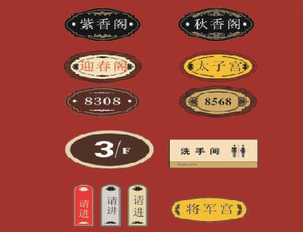 略阳门牌设计制作三要素。